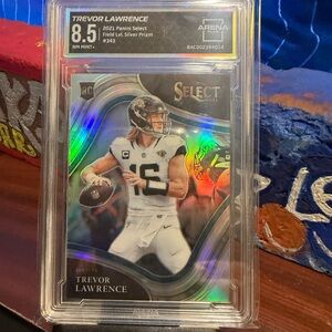 Trevor Lawrence Rc Panini Select Silver Prizm Football Card